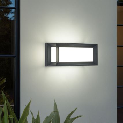 BRILAGI - LED наружный настенный светильник с датчиком PARKER LED/12W/230V антрацит IP44