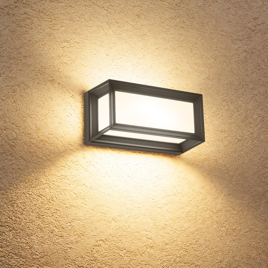 BRILAGI - LED наружный настенный светильник с датчиком PARKER LED/12W/230V антрацит IP44