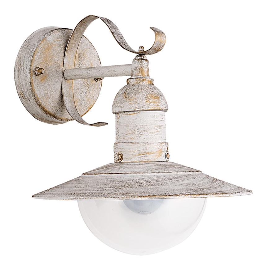 Brilagi - Наружный настенный светильник MOLDE 1xE27/60W/230V IP44 белый/патина