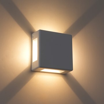 Brilagi - Наружный настенный светильник QUADRAY LED/6 Вт/230 В белый IP54
