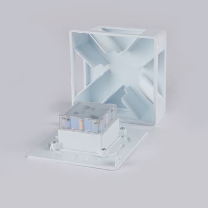 Brilagi - Наружный настенный светильник QUADRAY LED/6 Вт/230 В белый IP54