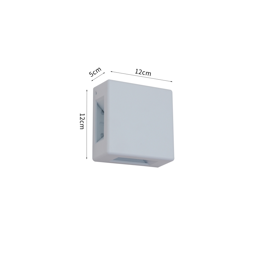 Brilagi - Наружный настенный светильник QUADRAY LED/6 Вт/230 В белый IP54