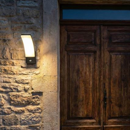 Brilagi - Светильник уличный настенный с датчиком ARCELO LED/9W/230V IP44