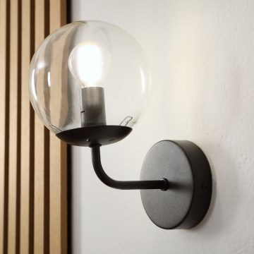 Brilagi - Настенная лампа MALIVA 1xE14/15W/230V чёрная/прозрачная