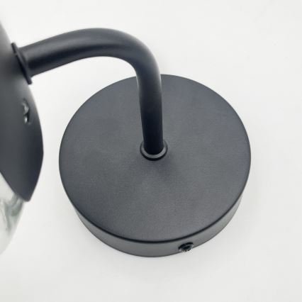 Brilagi - Настенная лампа MALIVA 1xE14/15W/230V чёрная/прозрачная