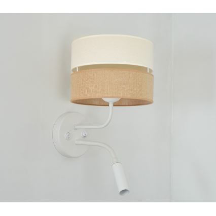 Brilagi - Настенная лампа ROYAL YUTE 1xE27/15W/230V + 1xG9/6W бежевый/кремовый/белый