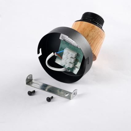 Brilagi - Настенный спот BASKLITE 1xE27/15W/230V дерево/чёрный