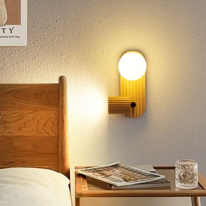 Brilagi - Настенный точечный светильник MODERN WOOD 1xG9/5W/230V + 1xGU10/8W из древесины гевеи