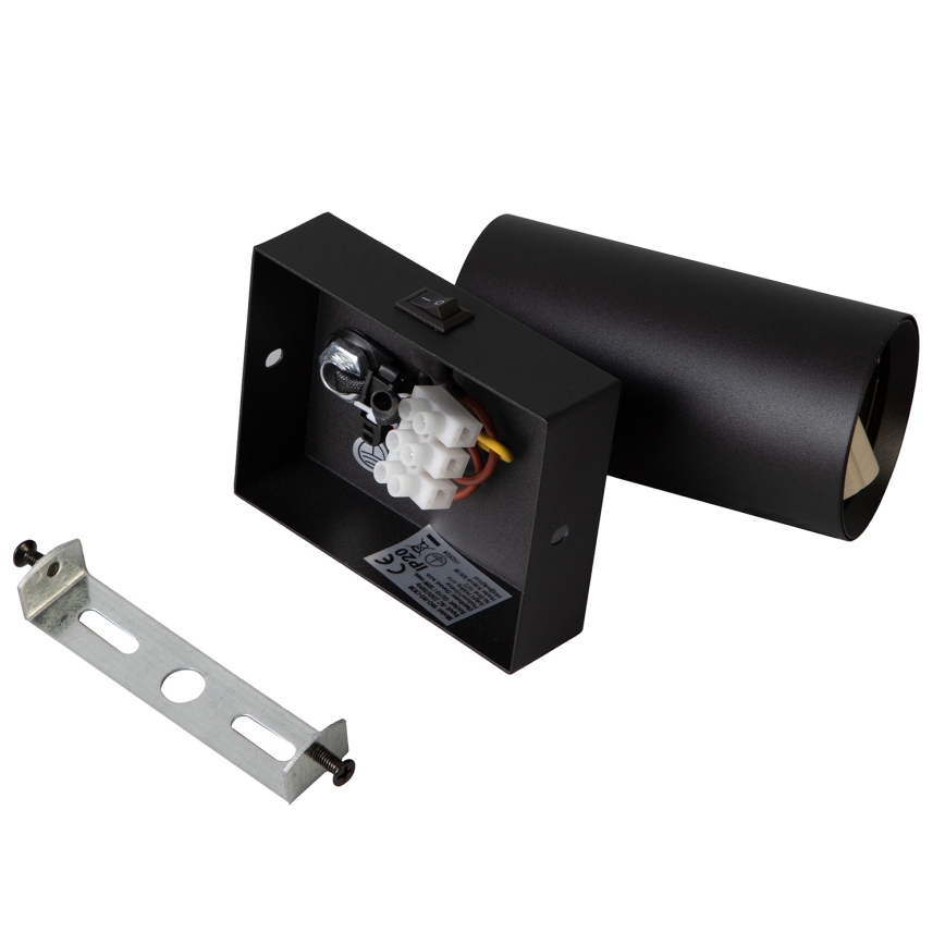BRILAGI - Настенный точечный светильник с выключателем SELE 1xGU10/30W/230V черный
