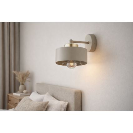 Brilagi - настенный светильник 1xE27/60W/230V бежевый/золотой