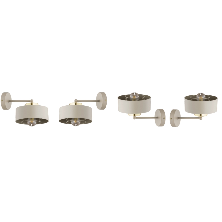 Brilagi - настенный светильник 1xE27/60W/230V бежевый/золотой