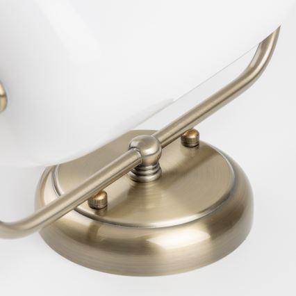 Brilagi - Настенный светильник BANK OFFICE 1xE27/60W/230V латунь/белый