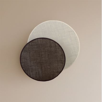 Brilagi - Настенный светильник CIRCLES 1xE27/60W/230V, диаметр 35 см, кремовый/коричневый