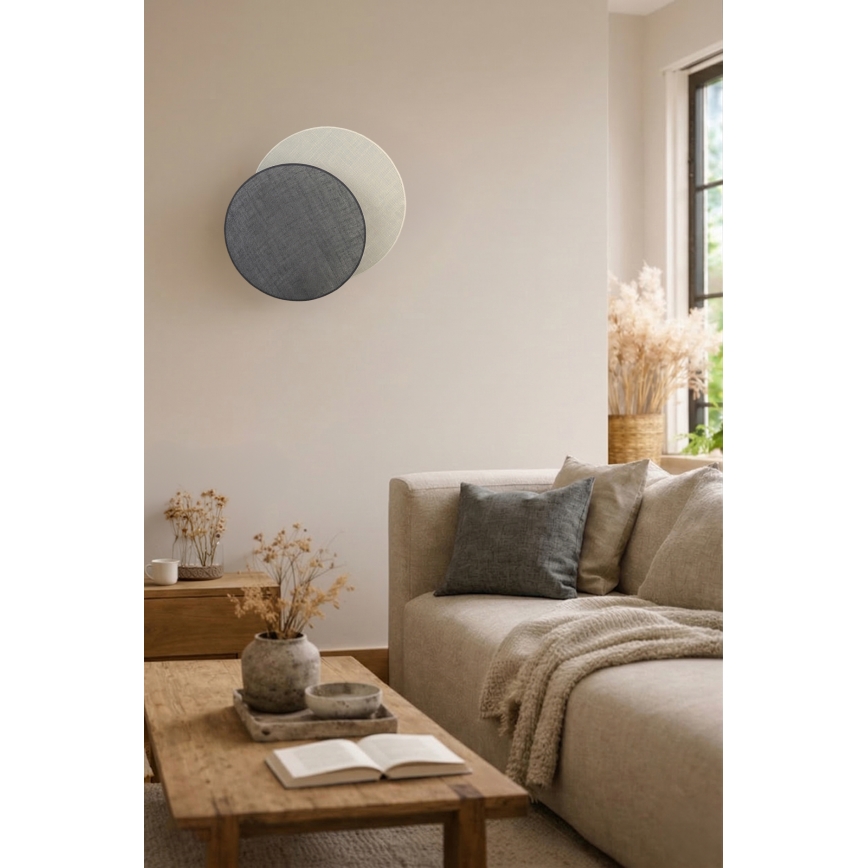 Brilagi - Настенный светильник CIRCLES 1xE27/60W/230V, диаметр 45 см, кремовый/серый