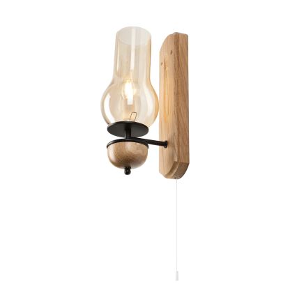 Brilagi - Настенный светильник COTTAGE 1xE14/40W/230V дуб/коричневый