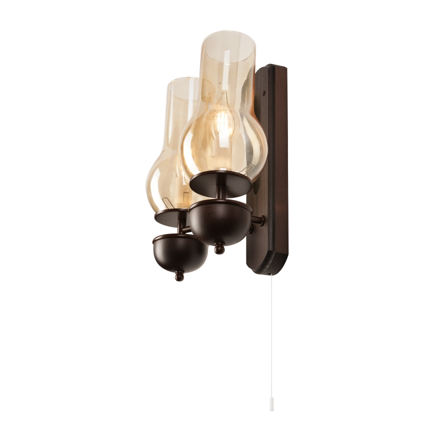 Brilagi - Настенный светильник COTTAGE 2xE14/40W/230V бук/коричневый