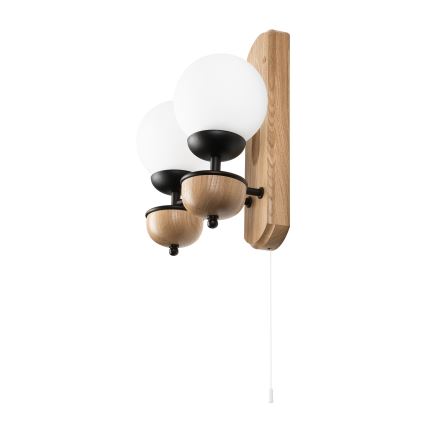 Brilagi - Настенный светильник COTTAGE 2xG9/40W/230V дуб/белый