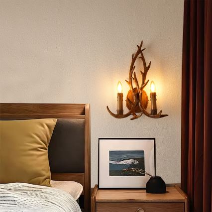 Brilagi - Настенный светильник DEER 2xE14/10W/230V в виде рогов