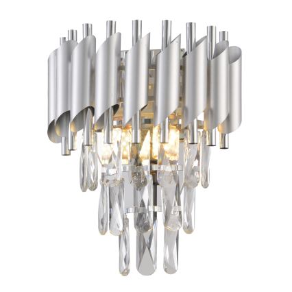 Brilagi - Настенный светильник ECLIPSE 2xE14/10W/230V серебристый