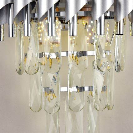 Brilagi - Настенный светильник ECLIPSE 2xE14/10W/230V серебристый