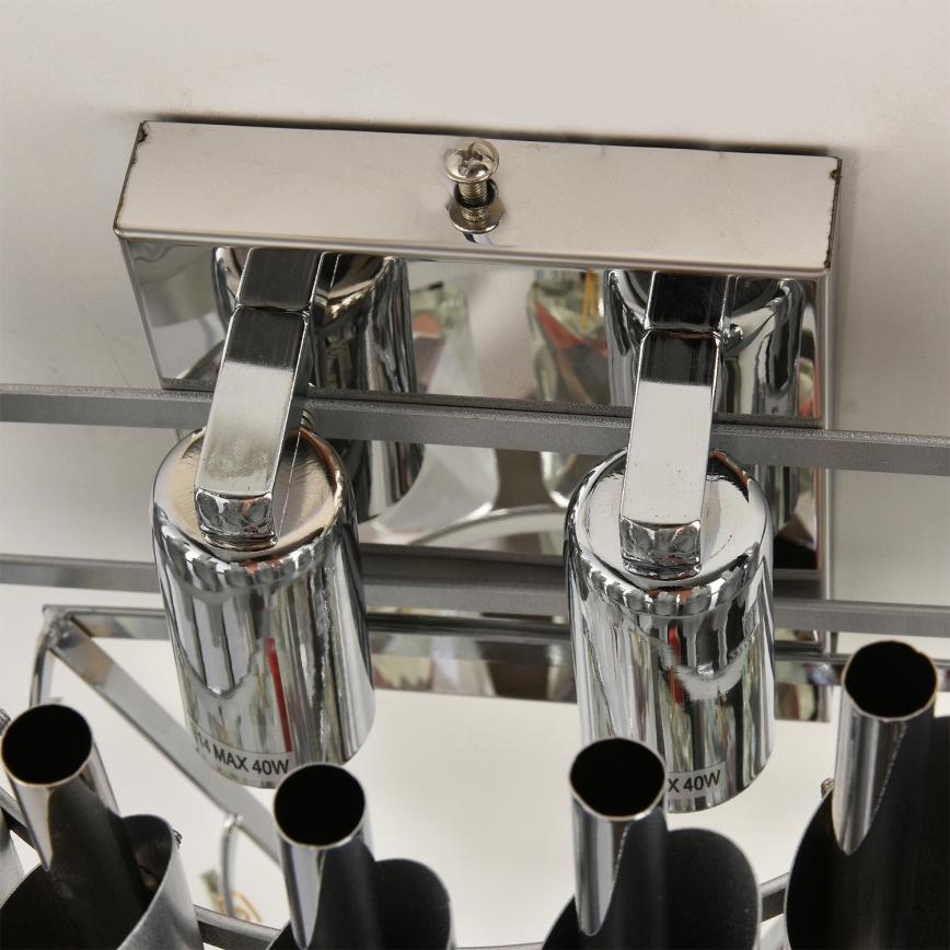 Brilagi - Настенный светильник ECLIPSE 2xE14/10W/230V серебристый