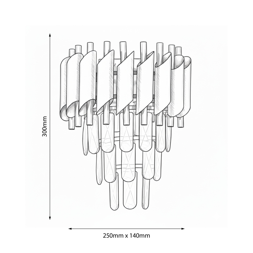 Brilagi - Настенный светильник ECLIPSE 2xE14/10W/230V золотой