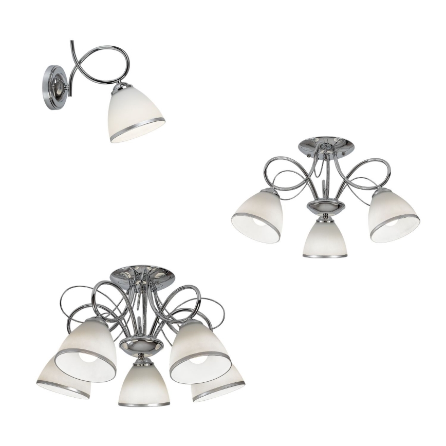 Brilagi - Настенный светильник FRED 1xE27/60W/230V, глянцевый хром