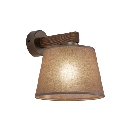Brilagi - Настенный светильник LATTE 1xE27/60W/230V сосна/коричневый