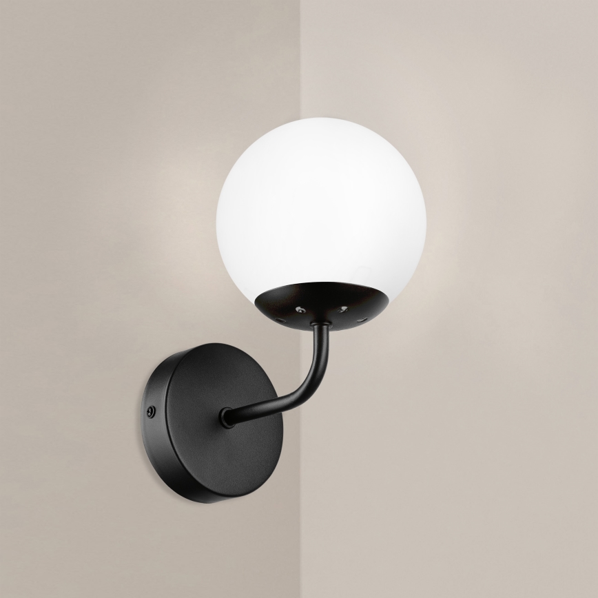 Brilagi - Настенный светильник MALIVA 1xE14/15W/230V чёрный/белый