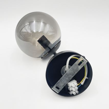 Brilagi - Настенный светильник MALIVA 1xE14/15W/230V черный/дымчатый