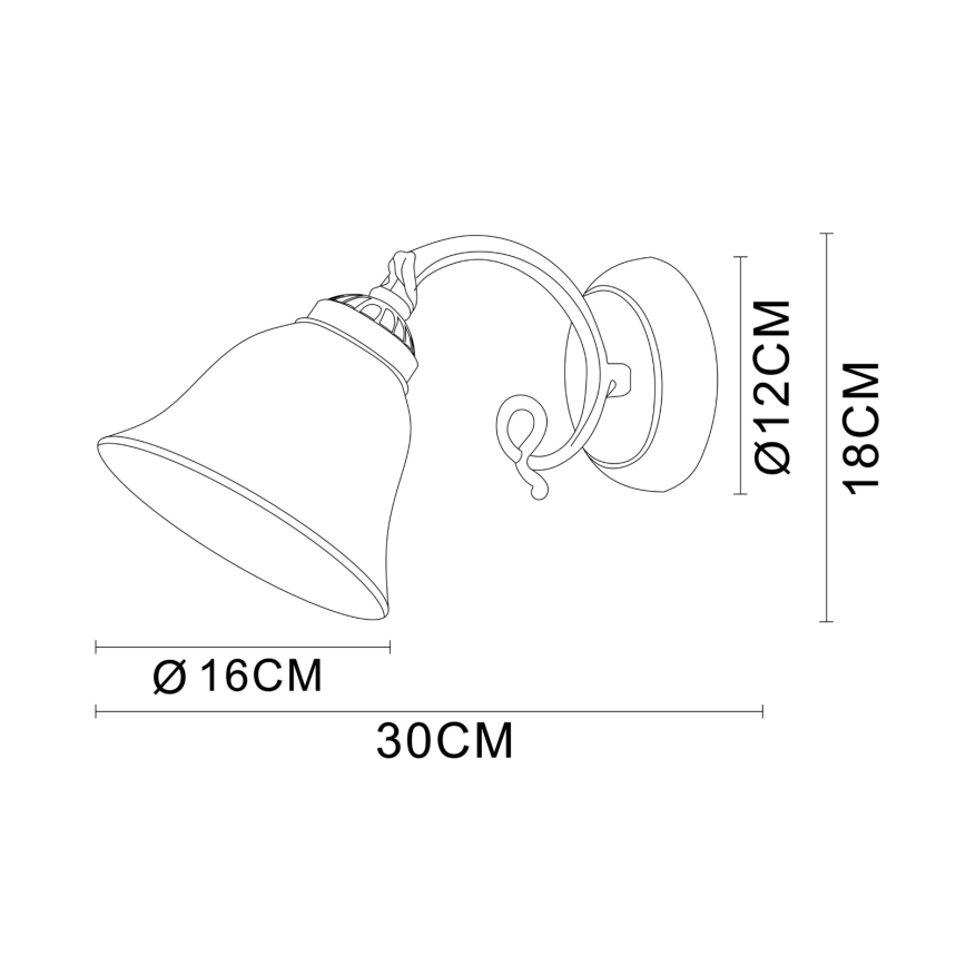 Brilagi - Настенный светильник NOSTALGIA 1x E27 / 60 Вт / 230 В