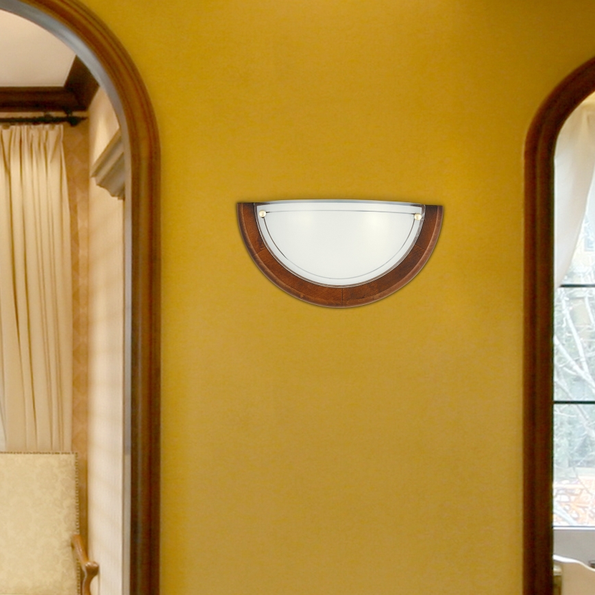 Brilagi - Настенный светильник ORBIS 1xE27/60 Вт/230 В 30 см сосна/дуб