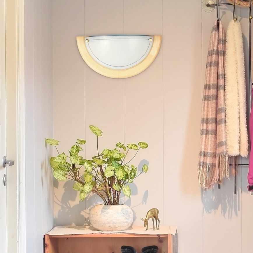 Brilagi - Настенный светильник ORBIS 1xE27/60W/230V 30 см сосна