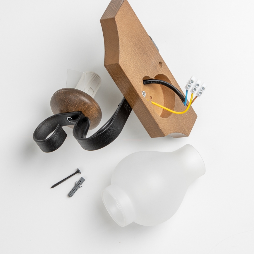 Brilagi - Настенный светильник QUEEN 1xE14/40W/230V бук/орех