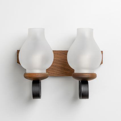 Brilagi - Настенный светильник QUEEN 2xE14/40W/230V бук/орех