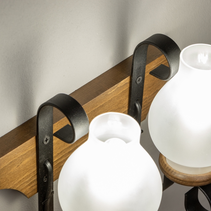 Brilagi - Настенный светильник QUEEN 2xE14/40W/230V бук/орех