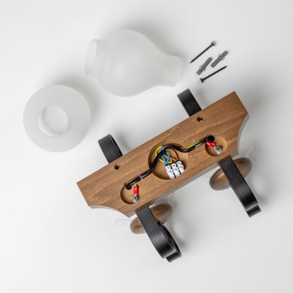 Brilagi - Настенный светильник QUEEN 2xE14/40W/230V бук/орех