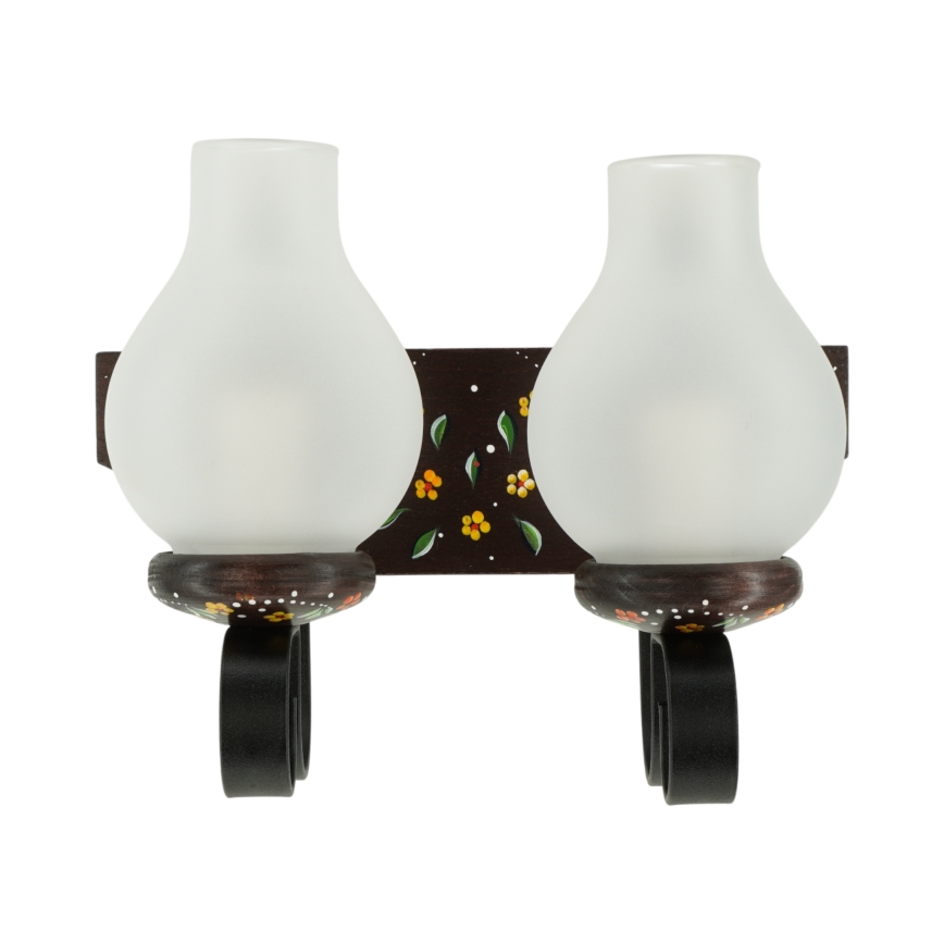 Brilagi - Настенный светильник QUEEN 2xE14/40W/230V бук/венге