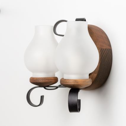 Brilagi - Настенный светильник ROATA APLICA 2xE14/40W/230V бук