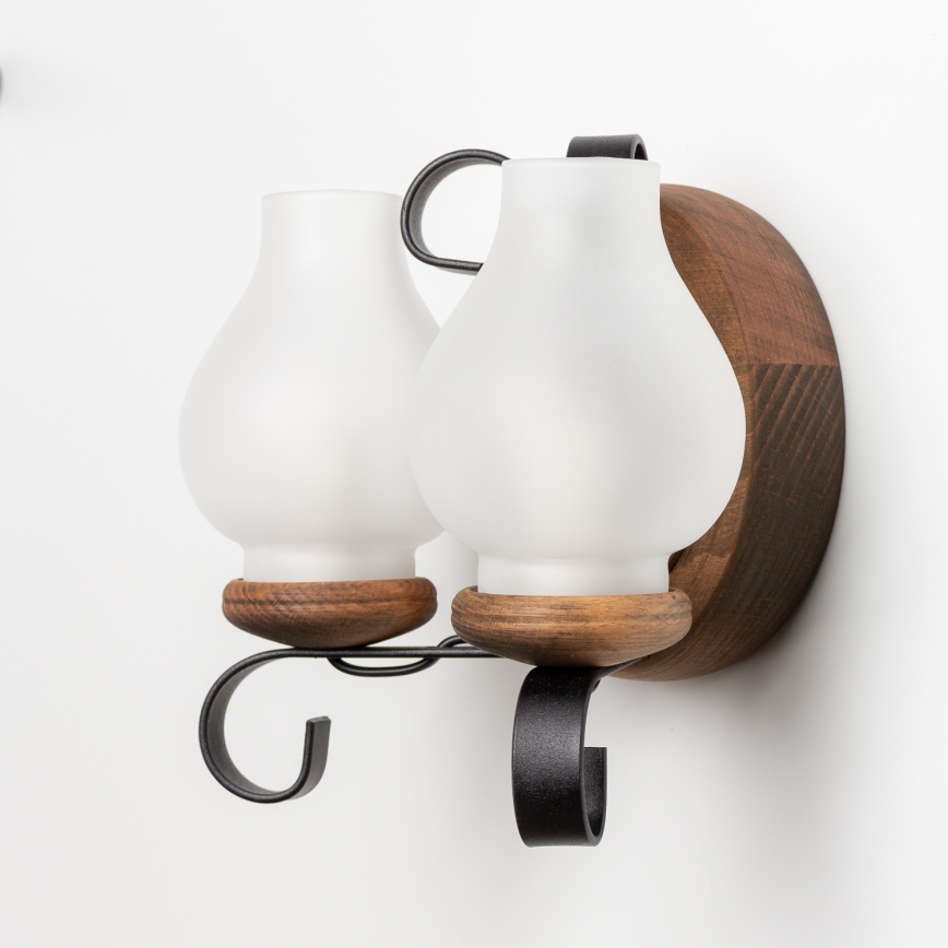 Brilagi - Настенный светильник ROATA APLICA 2xE14/40W/230V бук