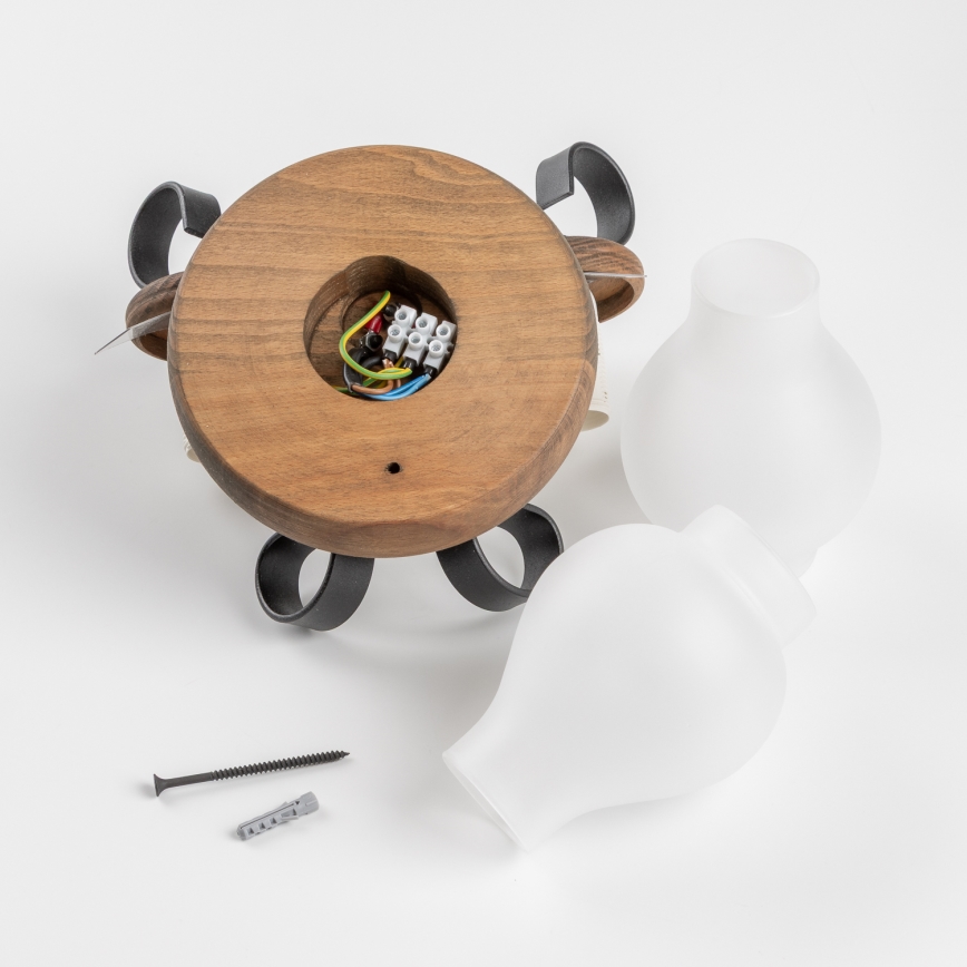 Brilagi - Настенный светильник ROATA APLICA 2xE14/40W/230V бук