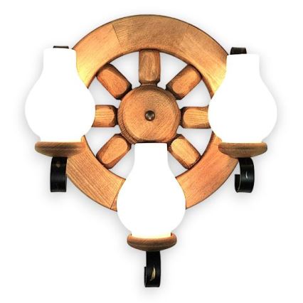 Brilagi - Настенный светильник ROATA APLICA 3xE14/40W/230V бук