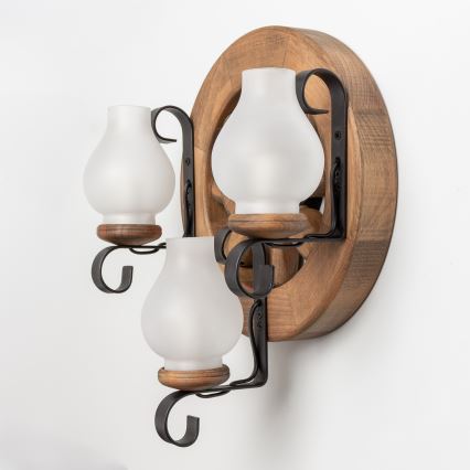 Brilagi - Настенный светильник ROATA APLICA 3xE14/40W/230V бук