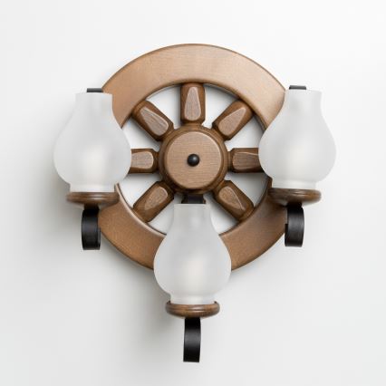 Brilagi - Настенный светильник ROATA APLICA 3xE14/40W/230V бук/орех