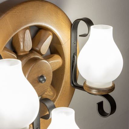 Brilagi - Настенный светильник ROATA APLICA 3xE14/40W/230V бук/орех