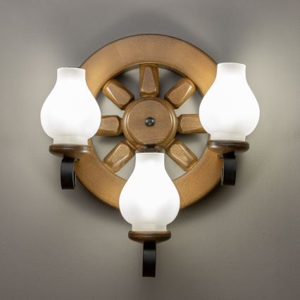 Brilagi - Настенный светильник ROATA APLICA 3xE14/40W/230V бук/орех