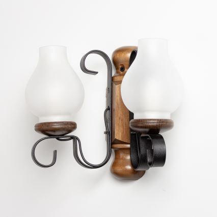 Brilagi - Настенный светильник RUSTIC 2xE14/40W/230V бук/орех