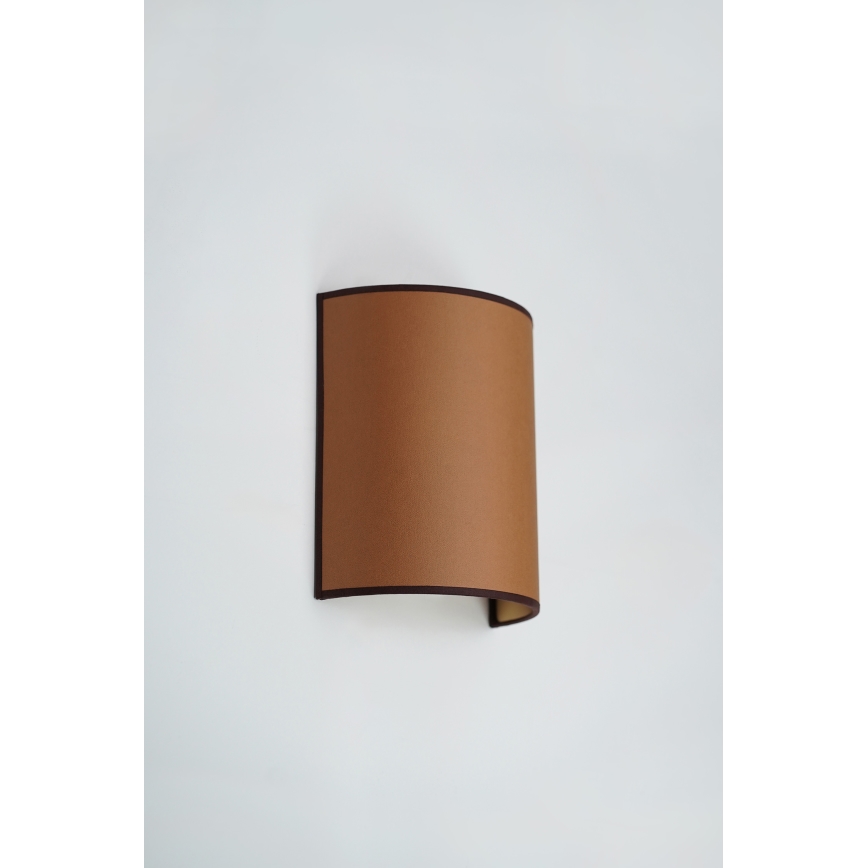 Brilagi - Настенный светильник SEMI 1xE27/15W/230V диаметр 20 см коричневый