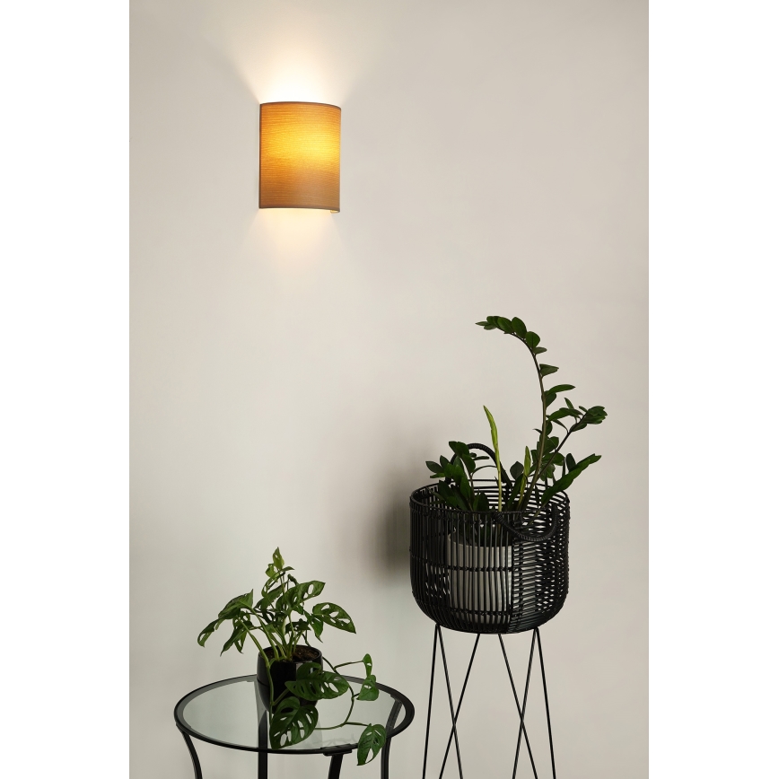Brilagi - Настенный светильник SEMI 1xE27/15W/230V диаметр 20 см бежевый