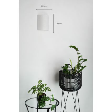 Brilagi - Настенный светильник SEMI 1xE27/15W/230V диаметр 20 см светло-серый